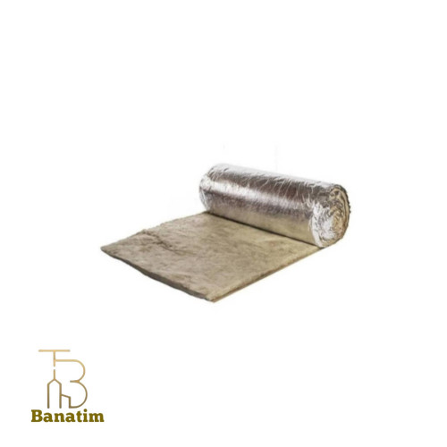 پشم سنگ2 اینچ رولی فویلدار دانسیته 30 سپاهان