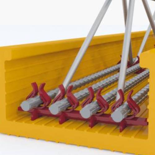 اسپیسر پلاستیکی تیرچه دوتقویت