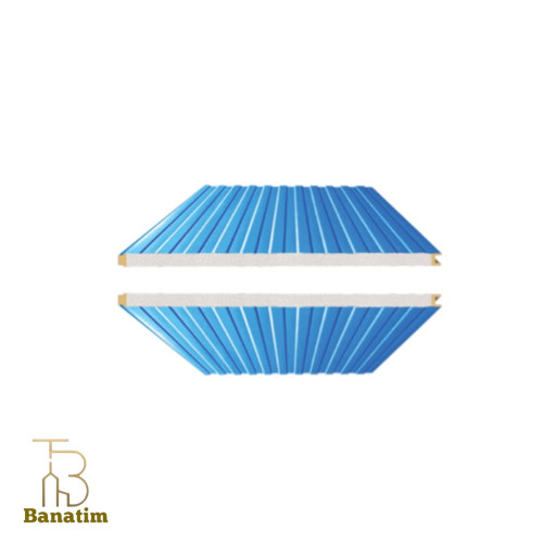 پانل دو رو ورق دیواری با عایق پلی استایرن و تزریق فوم در دو لبه