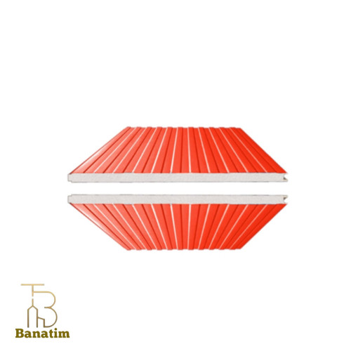 پانل دو رو ورق دیواری با عایق پلی استایرن وبدون تزریق فوم در دو لبه