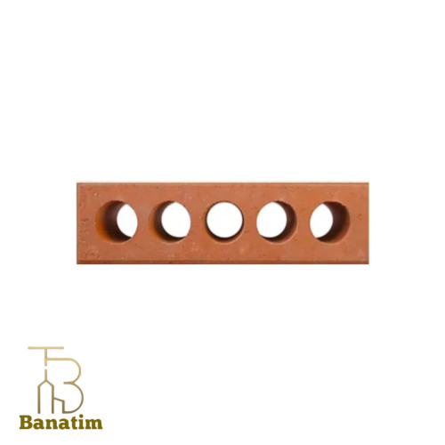 آجر لفتون نیمه ۵،۵سانتی قرمز