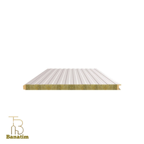 پانل دو رو ورق دیواری با عایق پشم سنگ و تزریق فوم در دو لبه