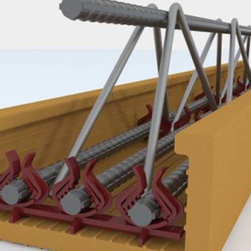 اسپیسر پلاستیکی تیرچه تک تقویت